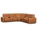 Cohen Group 3 Electric Recliner with 2 Consoles in Virgo Cognac Leather