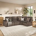 Cohen Group 4 Electric Recliner in Dapple Chocolate Fabric