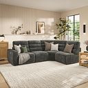 Cohen Group 4 Electric Recliner in Plush Charcoal Fabric