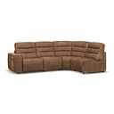Cohen Group 4 Electric Recliner in Ranch Brown Fabric