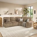 Cohen Group 5 Electric Recliner in Dapple Taupe Fabric