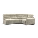 Cohen Group 5 Electric Recliner in Plush Beige Fabric