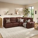 Cohen Group 5 ELectric Recliner in Virgo Chestnut Leather