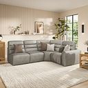 Cohen Group 5 ELectric Recliner in Virgo Platinum Leather