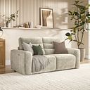 Cohen Group 8 Electric Recliner in Plush Beige Fabric