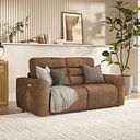 Cohen Group 8 Electric Recliner in Ranch Brown Fabric
