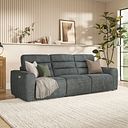 Cohen Group 9 Electric Recliner in Miller Grey Fabric