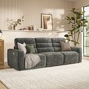 Cohen Group 9 Electric Recliner in Plush Charcoal Fabric