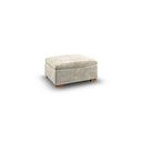 Cohen Storage Footstool in Plush Beige Fabric