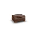 Cohen Storage Footstool in Ranch Dark Brown Fabric
