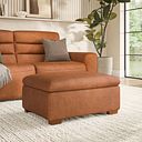 Cohen Storage Footstool in Virgo Cognac Leather