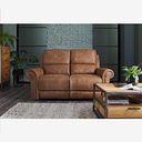 Colorado 2 Seater Sofa in Ranch Brown Fabric
