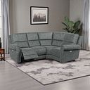 Colorado Electric Reclining Left Hand Modular Group 2 in Miller Grey Fabric
