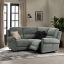 Colorado Electric Reclining Modular Group 1 in Hopsack Platinum Fabric