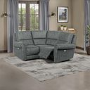 Colorado Electric Reclining Modular Group 1 in Miller Grey Fabric