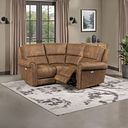 Colorado Electric Reclining Modular Group 1 in Ranch Brown Fabric