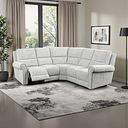 Colorado Electric Reclining Modular Group 3 in Keswick Dove  Fabric