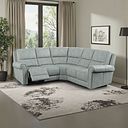 Colorado Electric Reclining Modular Group 3 in Santos Steel Fabric