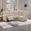 Colorado Electric Reclining Modular Group 4 in Jetta Beige Fabric