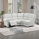 Colorado Electric Reclining Modular Group 4 in Keswick Dove Fabric