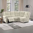 Colorado Electric Reclining Modular Group 4 in Plush Beige Fabric