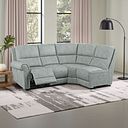 Colorado Electric Reclining Modular Group 4 in Santos Steel Fabric