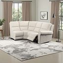 Colorado Electric Reclining Modular Group 5 in Hopsack Natural Fabric