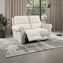 Colorado Electric Reclining Modular Group 8 in Hopsack Natural Fabric