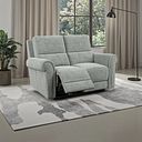 Colorado Electric Reclining Modular Group 8 in Hopsack Platinum Fabric