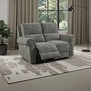 Colorado Electric Reclining Modular Group 8 in Plush Charcoal Fabric