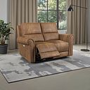 Colorado Electric Reclining Modular Group 8 in Ranch Brown Fabric