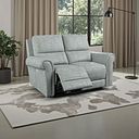 Colorado Electric Reclining Modular Group 8 in Santos Steel Fabric
