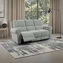 Colorado Electric Reclining Modular Group 9 in Hopsack Platinum Fabric