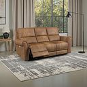 Colorado Electric Reclining Modular Group 9 in Ranch Brown Fabric