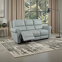 Colorado Electric Reclining Modular Group 9 in Santos Steel Fabric