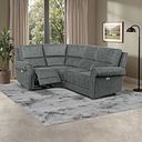 Colorado Electric Reclining Right Hand Modular Group 2 in Miller Grey Fabric