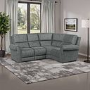 Colorado Left Hand Modular Group 2 in Miller Grey Fabric