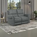 Colorado 2 Seater Sofa in Miller Grey Fabric