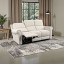 Colorado 3 Seater Electric Recliner in Hopsack Natural Fabric