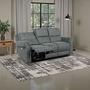 Colorado 3 Seater Electric Recliner in Miller Grey Fabric