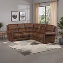 Colorado Modular Group 3 in Ranch Dark Brown Fabric