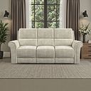 Colorado 3 Seater Sofa in Plush Beige Fabric