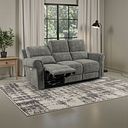 Colorado 3 Seater Electric Recliner in Plush Charcoal Fabric