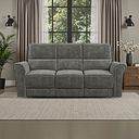 Colorado 3 Seater Sofa in Plush Charcoal Fabric