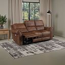 Colorado 3 Seater Electric Recliner in Ranch Dark Brown Fabric