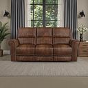 Colorado 3 Seater Sofa in Ranch Dark Brown Fabric
