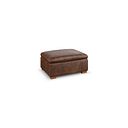 Colorado Storage Footstool in Ranch Dark Brown Fabric