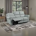 Colorado 3 Seater Electric Recliner in Santos Steel Fabric