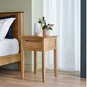 Copenhagen Natural Solid Oak 1 Drawer Bedside Table