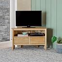 Copenhagen Natural Solid Oak Corner TV Unit